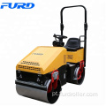 Compactador de rolo de cilindro duplo FYL890 1ton com controle de vibração